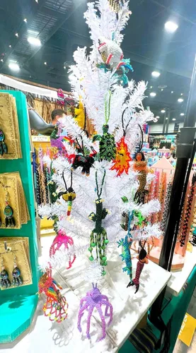 Miniatura 2 de Figura colgante de perezoso con cuentas, adorno de adorno de semillas de vidrio checo con cuentas colgantes, decoración hecha a mano, accesorios