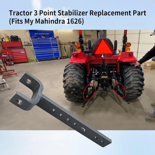 Miniatura 2 de Reemplazo del estabilizador de 3 puntos compatible con tractor Mahindra, estabilizador de enganche de 3 puntos número de pieza 19573022000