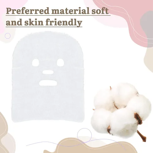 Miniatura 3 de 100 hojas de algodón de belleza facial de gasa precortada, cuidado de la piel facial, suaves almohadillas de gasa facial de alta frecuencia