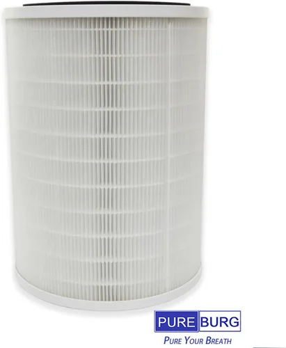 Miniatura 3 de PUREBURG Filtro de repuesto compatible con purificador de aire RENPHO R-M003 R-M003-F1 R-M003-F2, H13 HEPA carbón activado 2 en 1 filtración de 4
