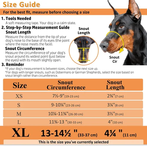 Miniatura 5 de BARKLESS Bozal para Perros, Bozal de Cesta para Morder, Masticar y Hurgar, Cubierta Bucal Humanitaria Tipo Jaula, Perfecto para Aseo y Entrenamiento