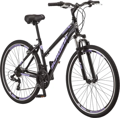 Miniatura 17 de Schwinn GTX Comfort - Bicicleta híbrida para adultos, para hombres y mujeres, bicicleta deportiva doble, ruedas de 700c, marco de aluminio ligero