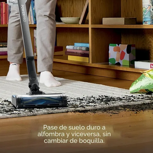 Miniatura 5 de Aspiradora inalámbrica Shark PowerPro Reveal Plus, tecnología FloorDetect y Dirt-Reveal, filtro HEPA, para alfombra y suelo duro, recargable