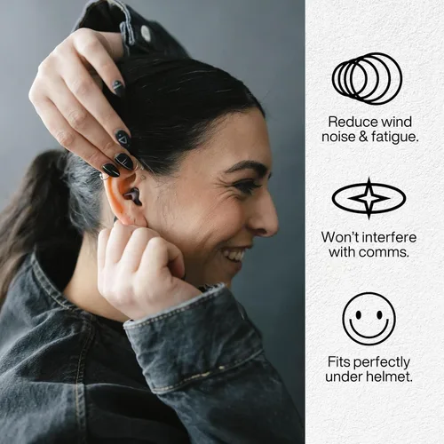 Miniatura 4 de EarPeace Tapones para los oídos para motocicleta, reutilizables, de alta fidelidad para moto, protección auditiva para deportes de motor, trabajo