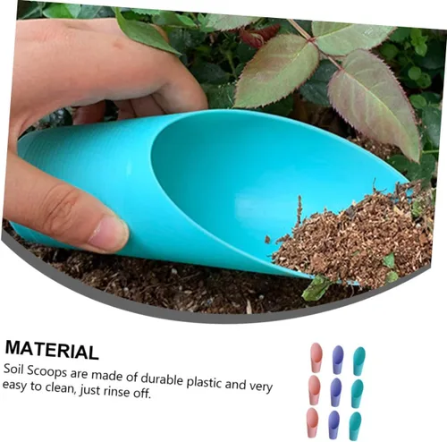 Miniatura 8 de Happyyami 9 Uds suculenta taza pala cubo colorido pequeño jardinería cucharas jardín cucharada herramienta planta cubo pala niños jardín