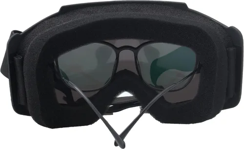 Miniatura 6 de Máscara de Paintball Anti-Vaho, Gafas para Casco de Motocicleta con Máscara Facial Extraíble, Gafas de Motocross Ajustables Lente dorada