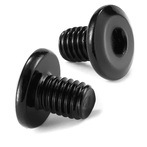 Miniatura 18 de M6 x 60mm 10 piezas de tornillos de cabeza plana con casquillo hexagonal, acero inoxidable 304 18-8, rosca completa, óxido negro de SG TZH