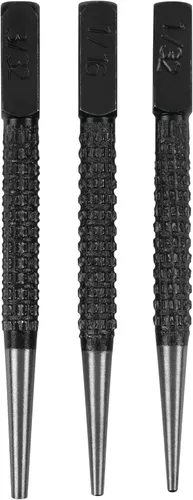 Miniatura 8 de Performance Tool W7540 Juego de 16 piezas de punzones y cinceles - Fuerte acero cromo vanadio 6150, tratado con calor y templado, con bandeja