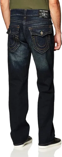 Miniatura 3 de True Religion Men's Ricky Straight Leg Jean with Back Flap Pockets