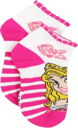 Miniatura 8 de Disney Princess Girls 6 pack Quarter Style Socks Set