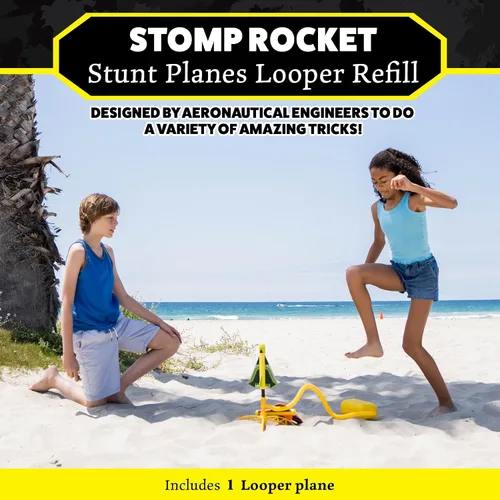 Miniatura 2 de Stomp Rocket Recambio de avión de acrobacia, juguete lanzador de avión Looper para niños, juguete de avión que se eleva más de 100 pies, juguetes