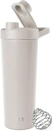 Miniatura 12 de Simple Modern - Botella mezcladora de acero inoxidable con bola, botella metálica aislada, para mezclas de proteínas, batidos y preentrenamiento