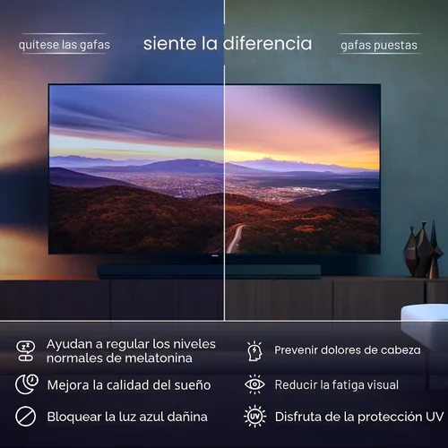 Miniatura 9 de livho Gafas de alta tecnología con luz azul – Lentes avanzados de bloqueo de luz azul para computadora – Fatiga de pantalla y protección UV Negro