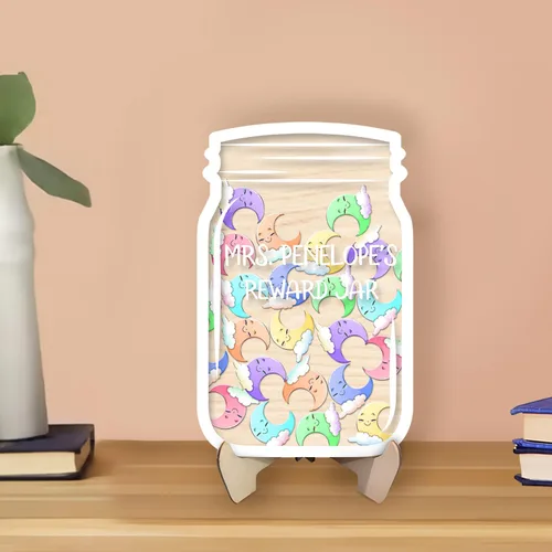 Miniatura 8 de Tarro de recompensa magnético personalizado para niños, sistema de recompensa de tarro de estrella, tarros de incentivo de comportamiento positivo