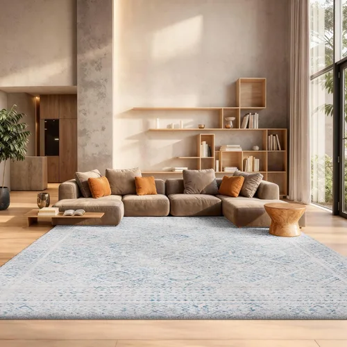 Miniatura 285 de Safavieh - Alfombra decorativa de la colección Tulum, modelo TUL264F, estilo marroquí, bohemio y desgastado, no suelta pelusa, para sala, vestíbulo