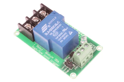 Miniatura 9 de NOYITO Módulo de relé de 2 canales 30A Disparador de nivel alto y bajo con carga de aislamiento optoacoplador DC 30V AC 250V 30A para control