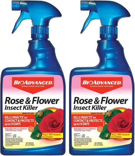 Miniatura 8 de BioAdvanced Asesino de insectos de rosas y flores, listo para usar, 24 onzas