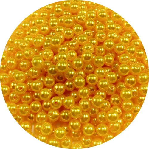 Miniatura 47 de 400 piezas de cuentas de perlas de 8 mm Cuentas de perlas negras redondas con agujeros para manualidades de costura, decoración, pulseras, collares