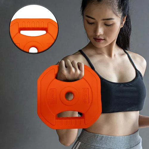 Miniatura 4 de Garvee Juego de pesas ajustables con pesas libres, juego de bomba cardiovascular ajustable para gimnasio en casa, multicolor, 44.1 lbs