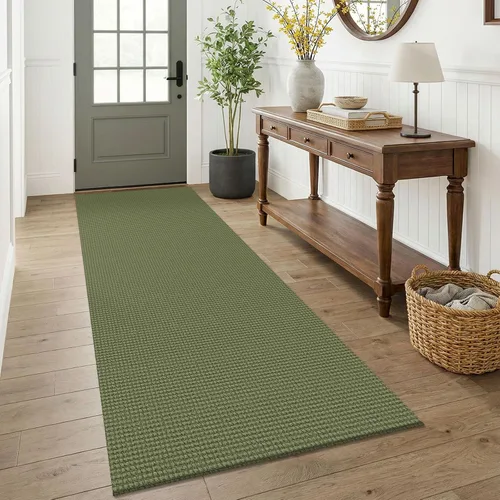 Miniatura 21 de KOZYFLY - Tapetes para entrada, lavable, tejido, con respaldo de goma antideslizante, de algodón, interiores, cocina, entrada, vestíbulo y puerta