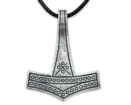 Miniatura 69 de Viking Thors Hammer Necklace Pendant - Vegvisir Aegishjalmur Helm of Awe Raven Huginn Muninn Pendant Necklace Amulet Talisman - Thor Necklace