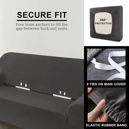 Miniatura 121 de Funda para Sofá de Terciopelo, Fundas Elásticas para Sofá para Funda Principal Separada/Respaldos y Cojines de Asiento, Funda para Sofá, para Fundas