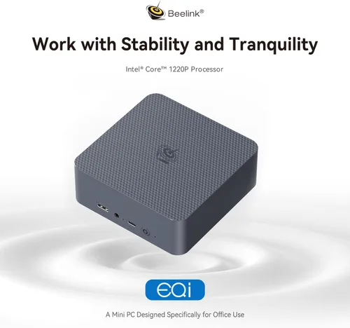 Miniatura 2 de Beelink EQi12 Mini PC, Intel Core i3-1220P (hasta 4.4GHz) 10C/12T, Mini computadora 32GB DDR4 RAM 1TB NVMe SSD, Computadora de escritorio con PSU