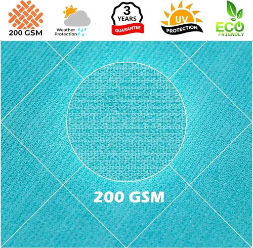 Miniatura 8 de Royal Shade Toldo Vela Triangular Turquesa de 10' x 10' x 14' para Sombra Solar Toldo Pantalla de Tela para Patio Exterior RSTAPRT10 - UPF50+ 95%