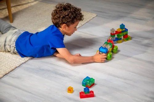 Miniatura 6 de Goliath Jelly Blox Vrroom! Kit de Camiones Incluye 35 Bloques Bloques de Construcción para Niños Pequeños y Preescolares que Pueden Apretar