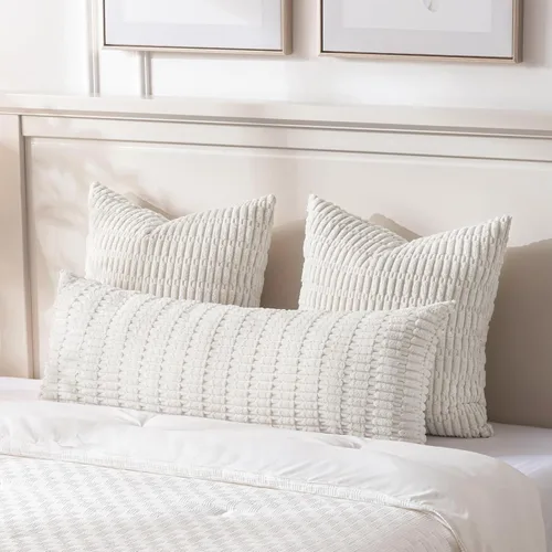 Miniatura 81 de Fancy Homi - Paquete de 2 fundas de almohada decorativas de color taupe de 22 x 22 pulgadas para sala de estar, sofá, cama, estilo rústico, bohemio