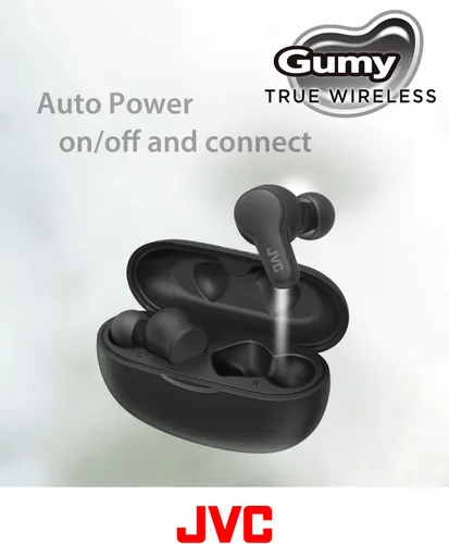 Miniatura 8 de JVC Gumy - Auriculares inalámbricos verdaderos, Bluetooth 5.3, funda de carga, reproducción de 24 horas, IPX4 resistente al agua, cómodo ajuste