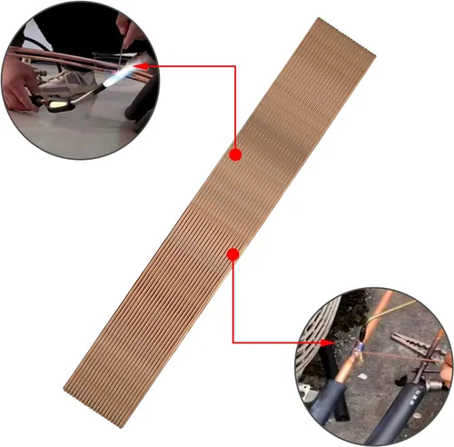 Miniatura 4 de Varilla de soldadura de cobre, autofósforo de cobre de fósforo, varilla de soldadura redonda de baja temperatura, consumibles de soldadura de fusión