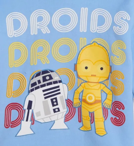 Miniatura 2 de STAR WARS R2-D2 C-3PO - Sudadera con capucha de forro polar para niños, color azul claro, Azulclaro