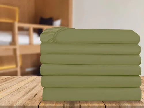 Miniatura 11 de Elegant Comfort Paquete de 6 sábanas bajeras bajeras de 1500 hilos, calidad prémium hotelera, bolsillo profundo, sin arrugas, resistentes a