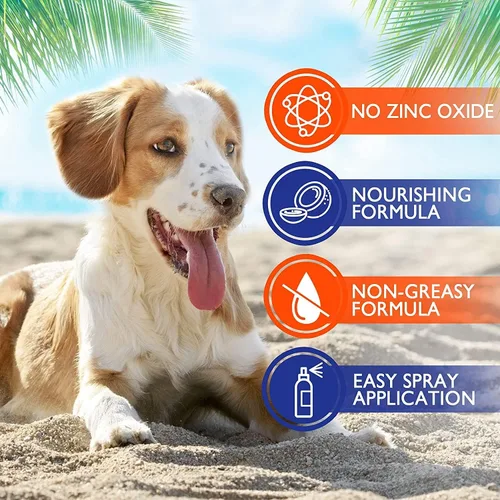 Miniatura 3 de EBPP - Protector solar para perros, 8 onzas líquidas, seguro para todas las razas sin óxido de zinc, protección de mascotas e hidratante para piel