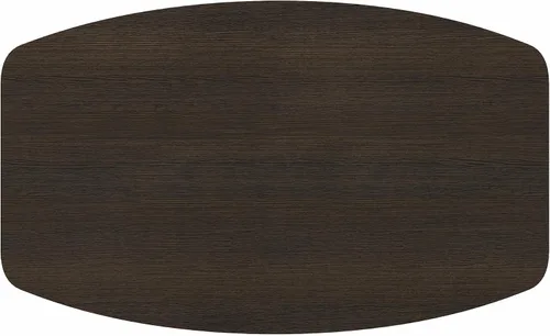 Miniatura 9 de Mesa de centro de diseño simple Furinno 11179GYW/BK, Material Reciclado, Café Oscuro Marrón oscuro