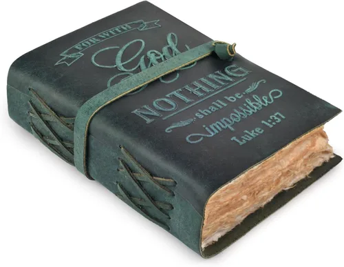 Miniatura 9 de LEATHER VILLAGE Diario bíblico vintage encuadernado en cuero, hecho a mano, diario antiguo de oración cristiana en relieve para mujeres y hombres