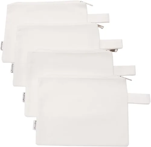 Miniatura 9 de Estuches con cierre para organización de herramientas de Augbunny, 100 % algodón, 16 onzas, ultrarresistentes, multiusos, de lona, 4 unidades marino
