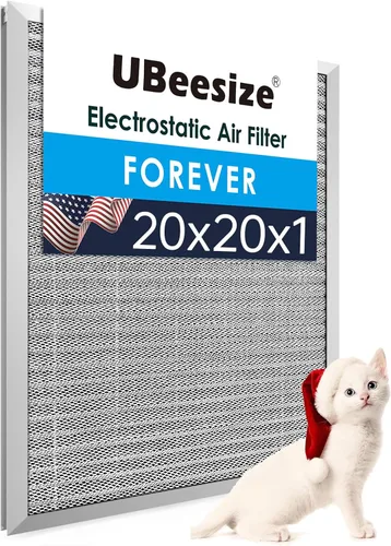 Miniatura 36 de UBeesize 20x25x1 Filtro de aire electrostático reutilizable para HVAC y aire acondicionado, filtro para estufa, MERV 8, lavable, dura toda la vida