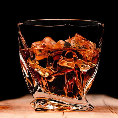 LEMONSODA Vasos retorcidos de alta calidad, juego de 4, 12, 48, elegantes vasos de whisky para whisky escocés, malta individual, juego de vidrio a
