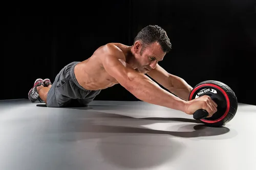 Miniatura 5 de Sistema de entrenamiento de abdominales de Iron Gym, rueda abdominal