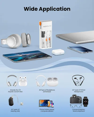 Miniatura 14 de Kit Limpiador para AirPod Pro 20 en 1 4 3 2 1 - Herramienta de Limpieza Multifunción para Auriculares, Teléfono, Laptop, Teclado, Pantalla - Punta