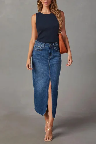 Miniatura 4 de Arach&Cloz Suéteres de mezcla de lana para mujer, no se transparentan, sin mangas, para todas las estaciones, para negocios, informal, 2025