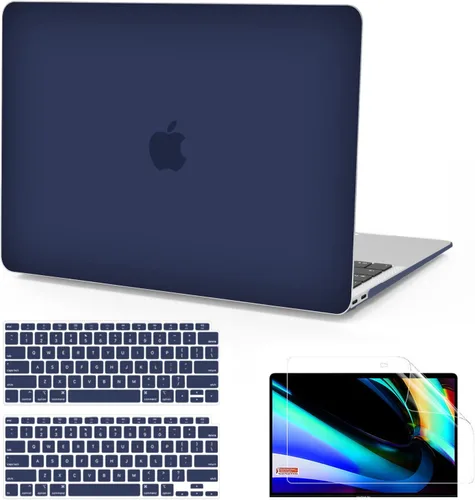 Miniatura 25 de B BELK Funda compatible con MacBook Air de 13 pulgadas 2022 2021 2020 2019 2018 A2337 M1 A2179 A1932 Touch ID, carcasa rígida de plástico mate
