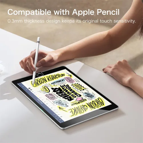 Miniatura 6 de Fintie Protector de pantalla de vidrio templado para iPad de 9ª / 8ª / 7ª generación (2021/2020 / 2019) de 10.2 pulgadas y iPad Air 3 de 10.5