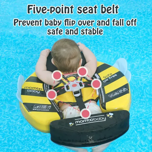 Miniatura 3 de Mambobaby Flotador de natación para bebé con dosel sólido piscina entrenador de natación para bebés, entrenamiento de natación, flotadores de agua