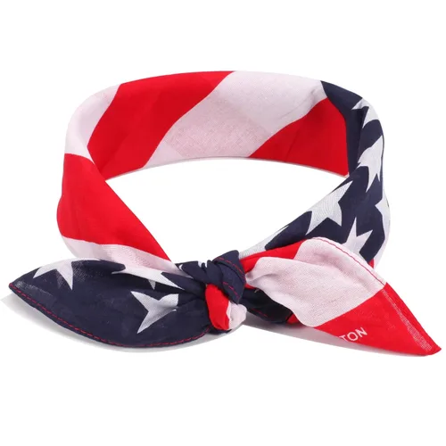 Ardorchid Bandana Diadema de Bandera Americana Roja Blanca y Azul Diademas Patrióticas de EE.UU. para Hombres y Mujeres Bufanda de Cuello y Cara