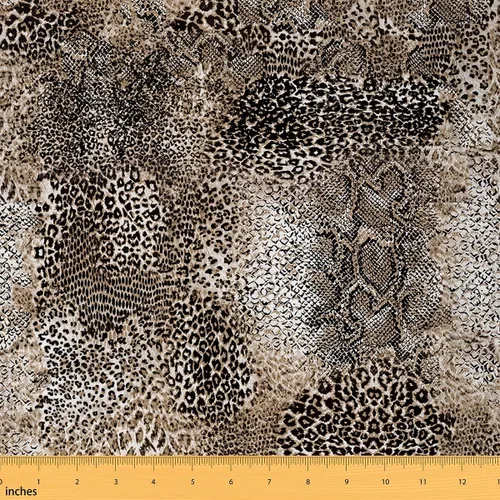 Miniatura 13 de Tela con Estampado de Leopardo por Yarda, Tela de Tapicería de Guepardo Africano Vida Silvestre para Sillas Sofá, Tela Impermeable de Piel de Animal
