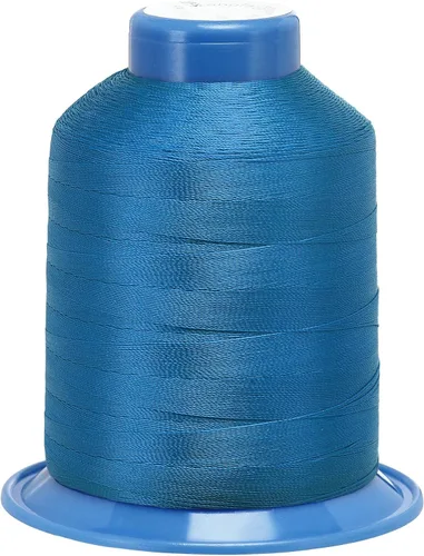 Miniatura 21 de uxcell Hilo de coser de poliéster extrafuerte de 1312 yardas, hilo de tapicería de 210D/0.013 in para costuras manuales y a máquina (azul)