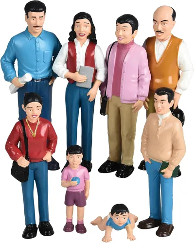 Miniatura 8 de Cre8tive Minds Juego de Simulación Familias Multiculturales, Figuras de Juguete Diversas para Niños, Detalles Realistas, Juguetes de Aprendizaje